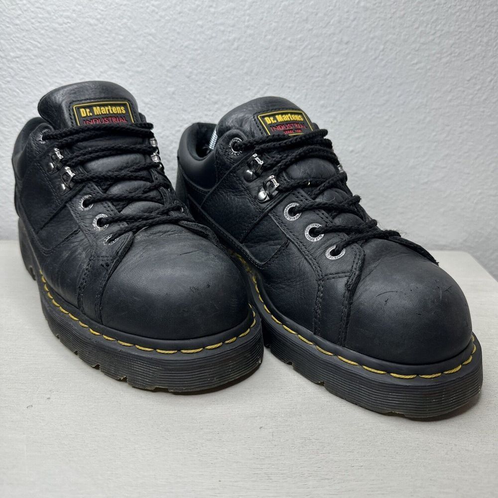 Dr. Martens Gunby ST Leather Slip-Resist Steel Toe Work Shoes